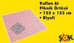 KULLAN AT PİKNİK ÖRTÜSÜ 155X155 CM BİYELİ indirimli fiyat KULLAN AT PİKNİK ÖRTÜSÜ 155X155 CM BİYELİ fiyat ve kampanya bilgisi